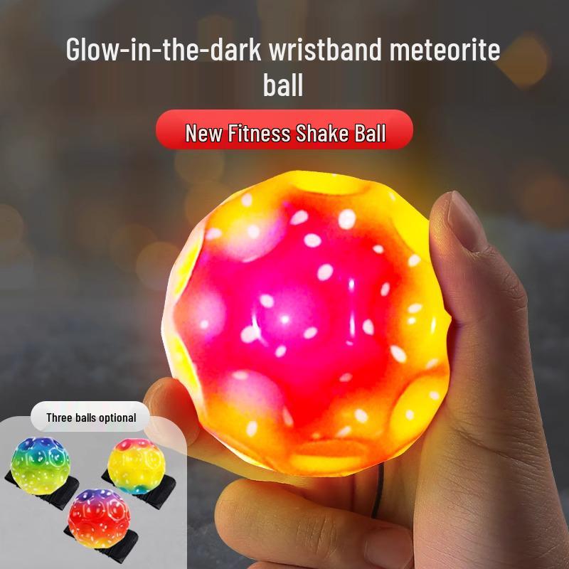 Elastic Wristband Rubber Boomerang Ball for Kids & Seniors - Fun & Stress Relief.