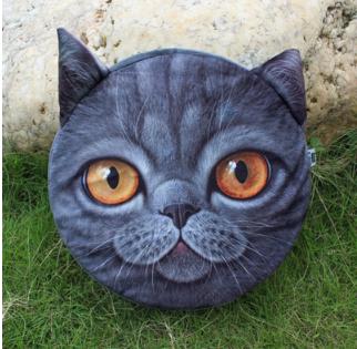 3D Cute Cat Dog Head Pillow Cushion Home Sofa Car Seat Cushions Creative Cartoon Cat Nap Pillow Cushion Gift