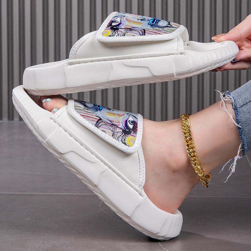 TUINANLE Summer Shoes Women Sandals Slippers Painted-on Comfortable Slip-on Casual Sandal Fashion Unisex Shoes Men