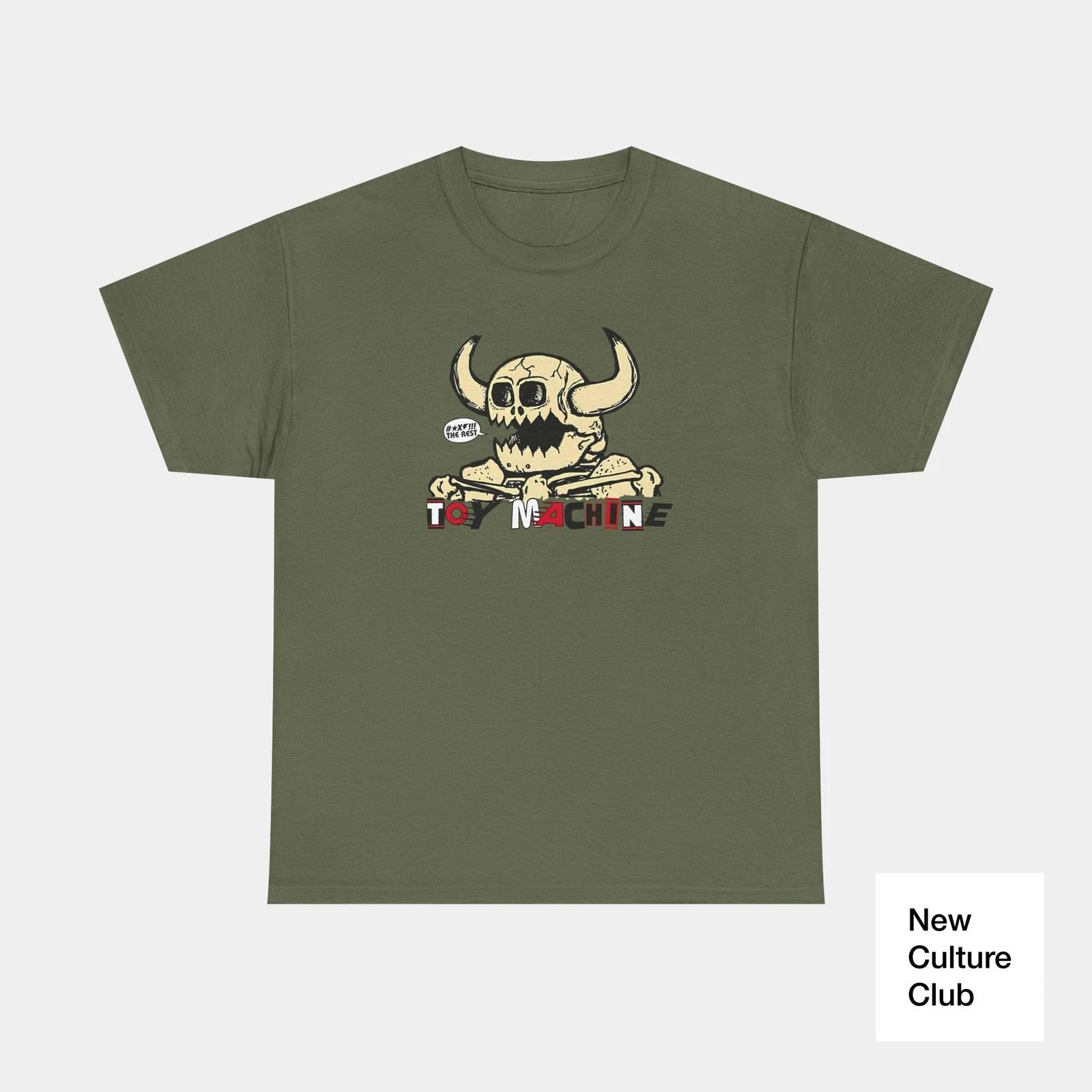 Toy Machine **** the Rest! Skull Classic Skateboarding T Shirt Print XL