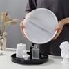 Round Resin Tray Nordic Marble Pattern Bathroom Cosmetics Storage Box Creative Home Living Room Tea Trays Decorative Fruit Plate