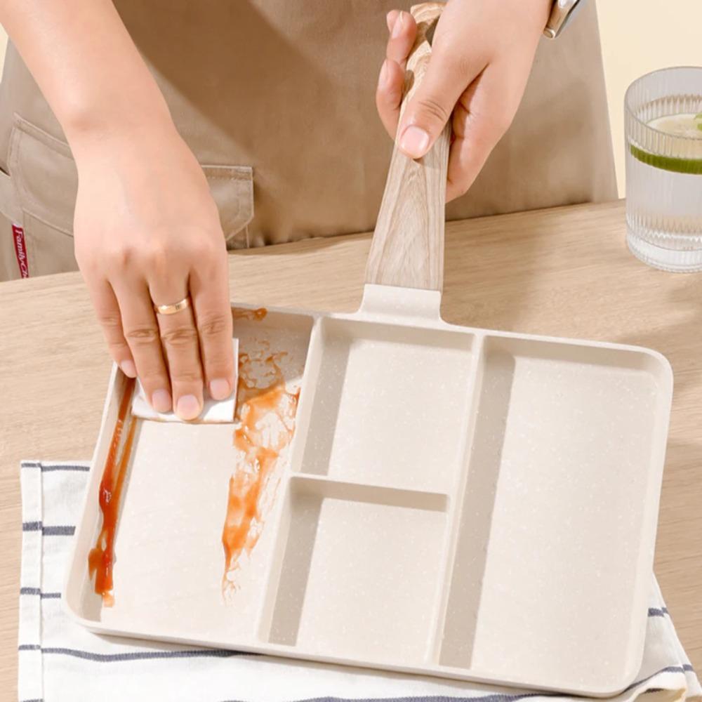 White/black Steak Frying Pan Nonstick Breakfast Pot Cooking Utensils Omelet Pan  Breakfast