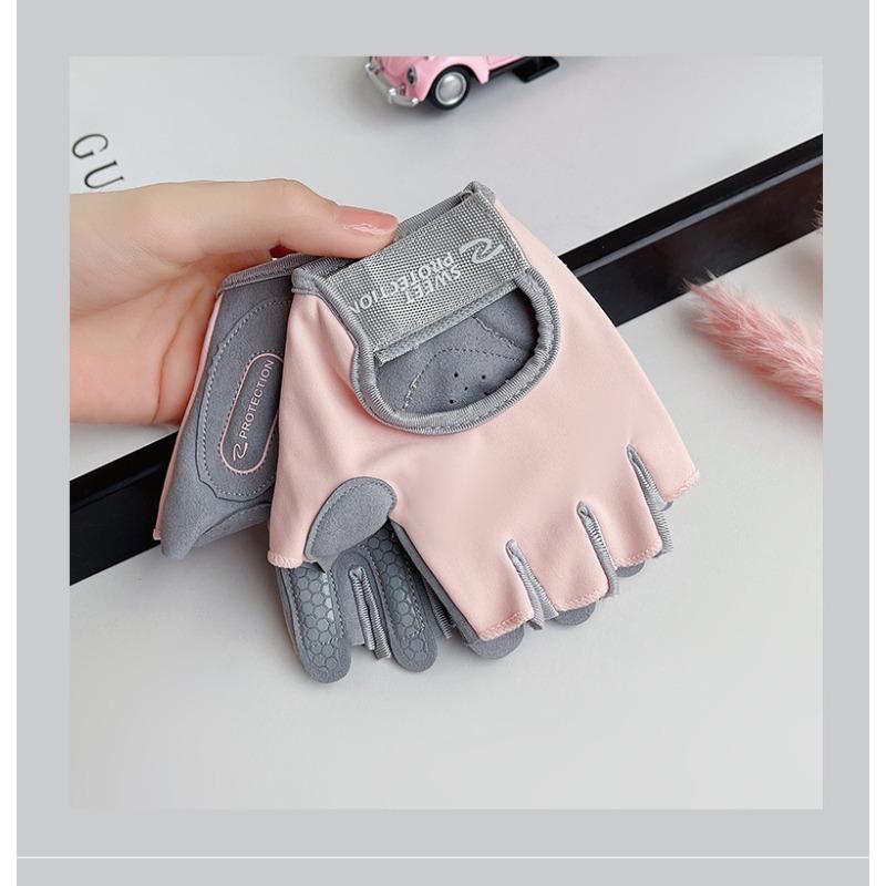 Männer und Frauen Outdoor-Sportarten Radhandschuhe Halbfinger Verschleißfest Rutschfest Verschleißfest Stoßdämpfende Handfläche Atmungsaktiv