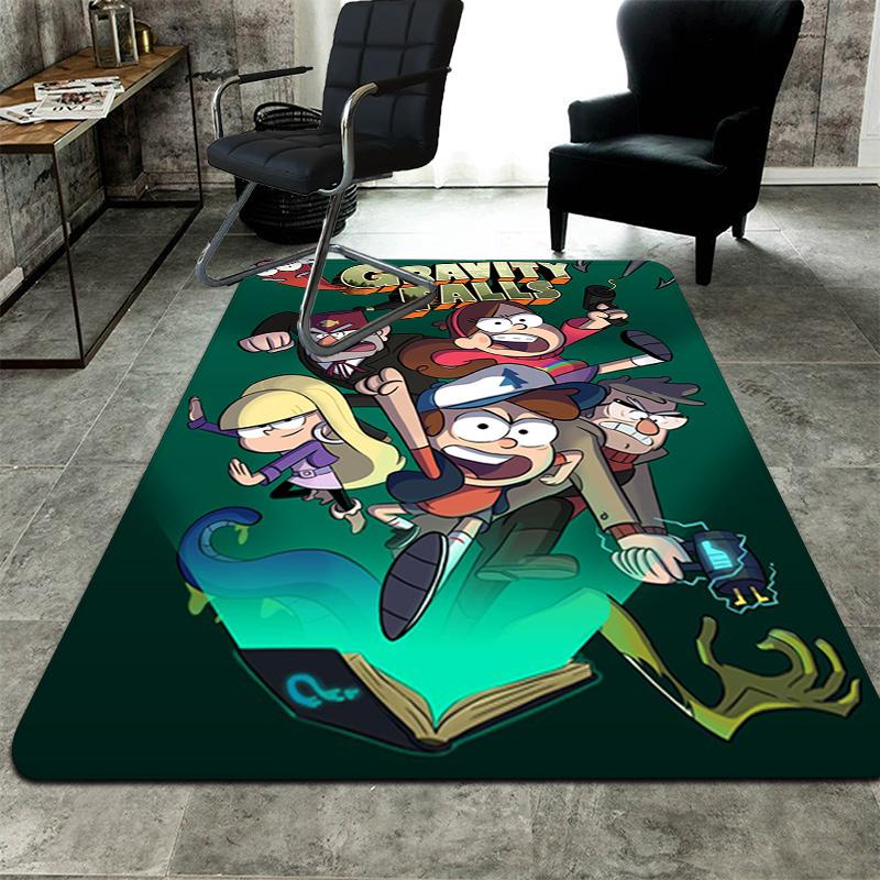 Gravity Falls Rug Floor Mat for Living Room or Bedroom Soft and Comfortable Carpet a Gift for Birthday and Holiday.