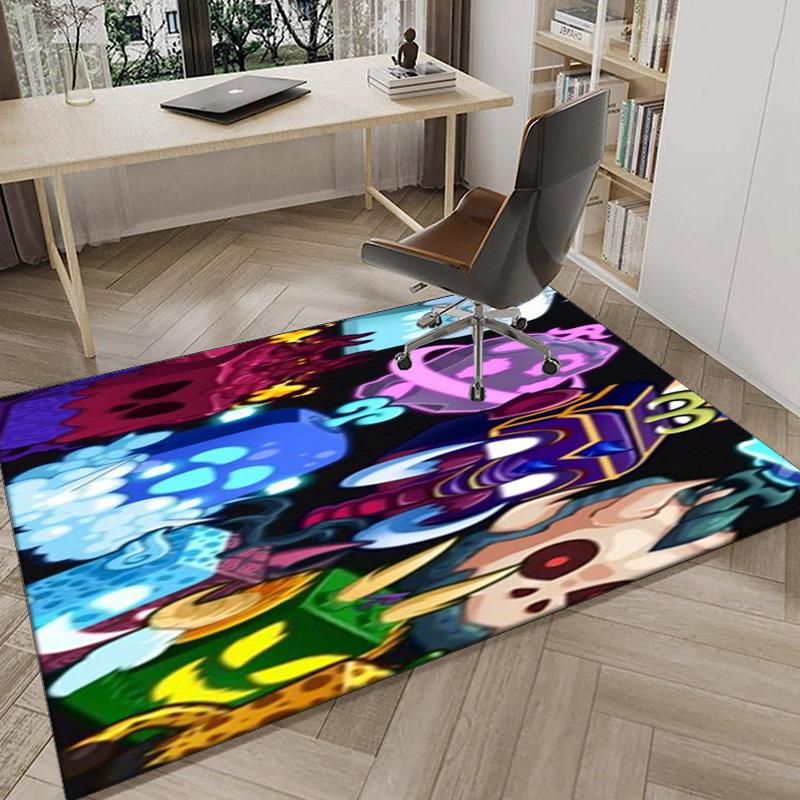 Colorful Cube Creatures Carpet, Chair Rug,Rug for Office Bedroom living rooms, Doormat decor Fan Gift Christmas Gift