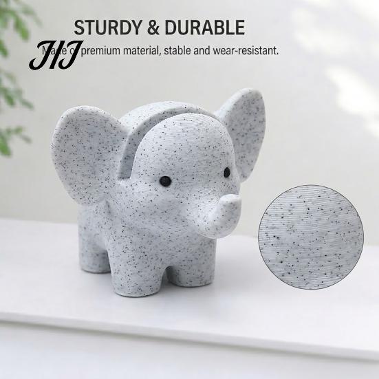 Minimalist Bedside Accessory 3D Printed Elephant Eyeglass Holder, Cute Sunglasses Display Stand, Creative Decorative Marble Texture Stand Glasses
