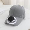 New Solar Charging with Fan Baseball Cap Summer Long Brim Breathable Sun Protection Couple Sunshade Cap