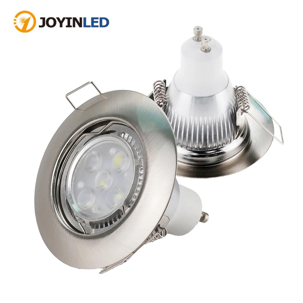 High Quality MR16 GU10 Bulb Holder Recessed LED Spotlights Frame Adjustable Ceiling Light Led Holders Cutout 45mm