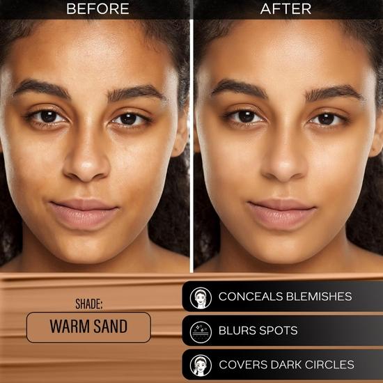 FACESCANADA Celeb Glow Kit | Silver Strobe Cream (30Ml) + Warm Sand All Day Hydra Matte Mini Foundation (15Ml)