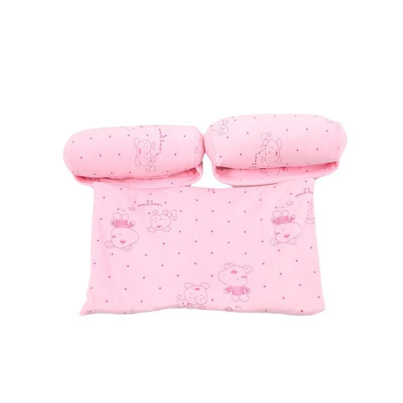 

Съемная розовая / синяя / бежевая мягкая подушка для поддержки головы для младенцев и малышей из хлопка розовый