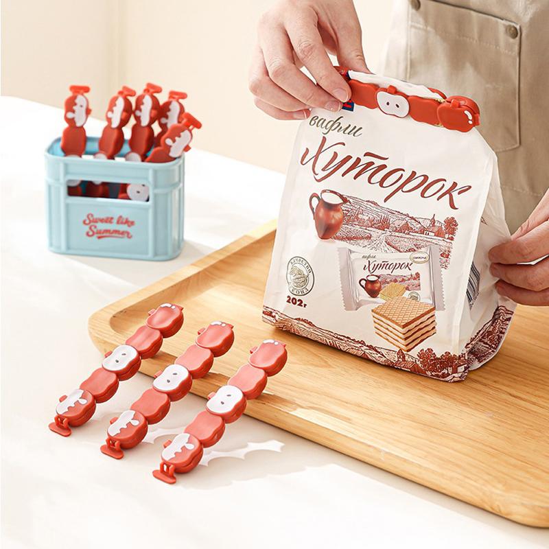 Magnetic Refrigerator Sealing Clip Creative Refrigerator Storage Box Household Snack Tea Sealing Clip