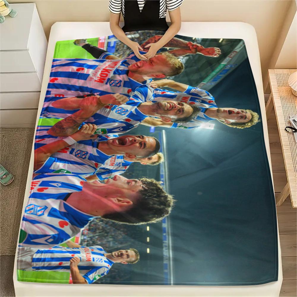 SC Heerenveen Pattern Flannel Blanket, High Quality Comfortable for All Seasons, Home Decor, Warmth and Comfort, Perfect for Gifts.