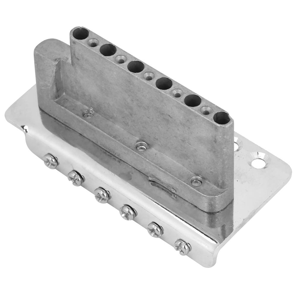 Electrical Guitar Tremolo Bridge for Stratocaster Style Guitar with Saddle(Silver)