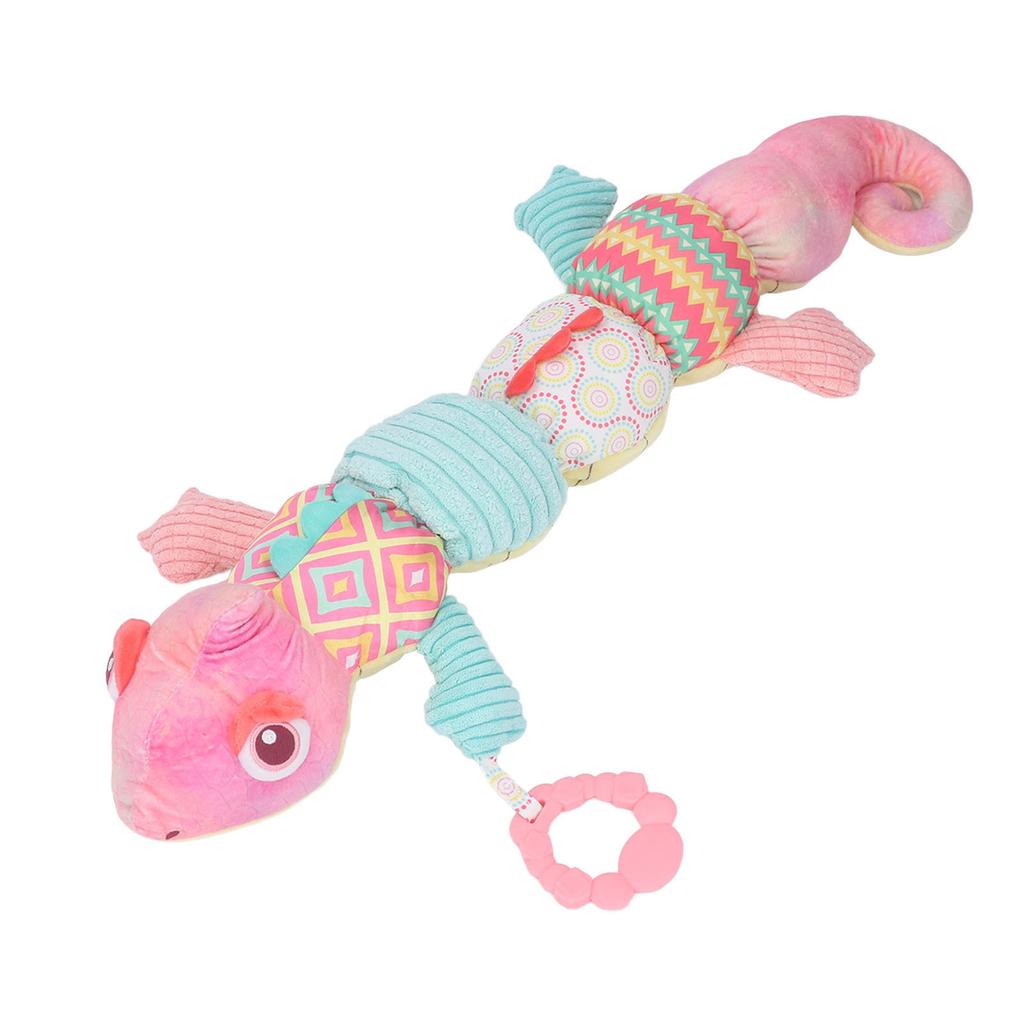 23in Multi Sensory Animal Crinkle Toy Plush Soothe Musical Stuffed Animal Activity Toy