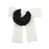 Autumn Winter Women Fashion Woolen Bow Plush Hair Band Cute Headband Hair Rubber Band Hair Accessories