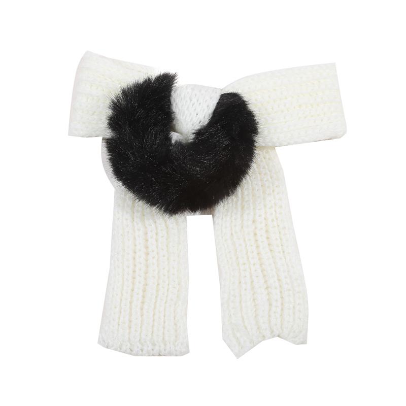 Autumn Winter Women Fashion Woolen Bow Plush Hair Band Cute Headband Hair Rubber Band Hair Accessories