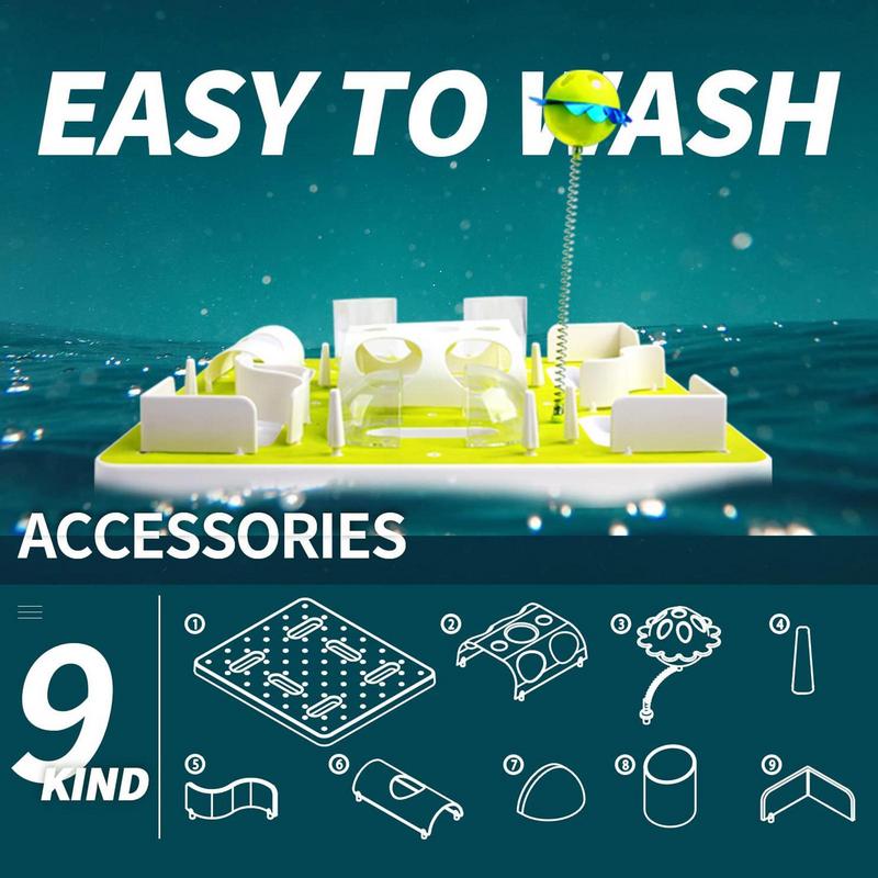 Cat Feeder Slow Eating Bloat Stop Food Plate Maze Interactive Puzzle Anti Skid Dishes Tray Home Pet Accessories Training Tool