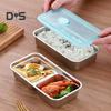 1/2Pcs Snack Box Double Compartment Stainless Steel Container Anti-Leak Design Dishwasher Safe Sauces Dressings Box