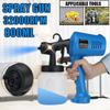 AC 220V Air Spray Guns Copper Motor 400W Electric Paint Sprayer Disinfection Blue 800ml