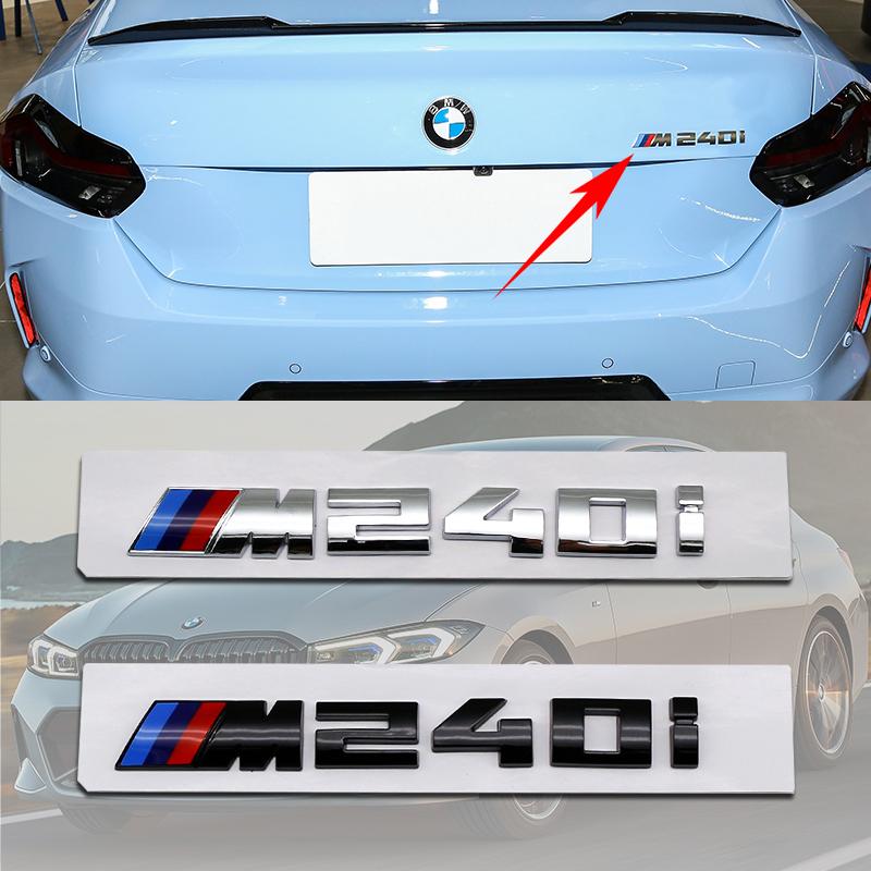 ABS Car Letters M Logo Sticker Rear Trunk Emblem Badge For BMW Mlogo M125i M135i M140i M235i M240i M320i M330i M340i M350i M440i YR53