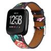 Fitbit Versa 2/Versa/Lite Leather Strap - Round Tail Cowhide Printed Wristband