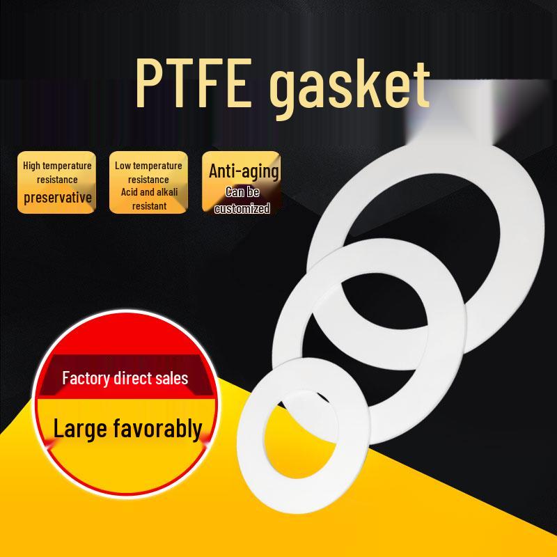 

High-Temperature PTFE Flange Gasket - Teflon Pressure Gauge Seal PTFE Gasket DN40 88*45*3mm (1 pc)