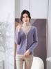 Mom's Stylish Half-High Collar Sweater: 2026 New Autumn/Winter Two-Piece Layer Knitwear for Middle-Aged and Elderly Women