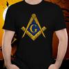 Masonic Square and Compass Symbol Freemason TShirt 100 Cotton ONeck Summer Short Sleeve Casual Unisexs Tshirt Size S3XL