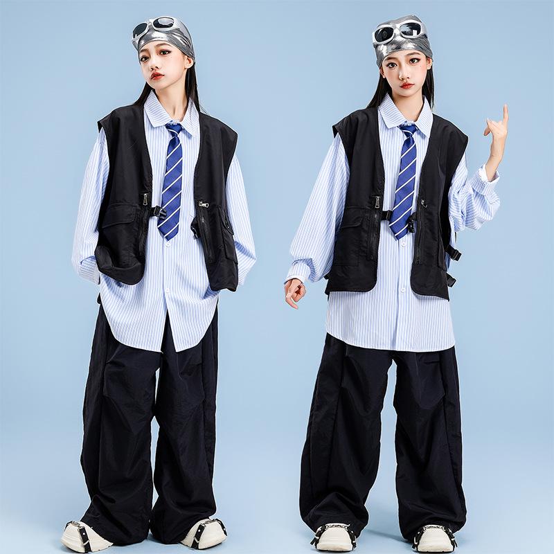 Trendy Kids' Street Dance Costume – Hip Hop Jazz Performance Pants for Boys & Girls
