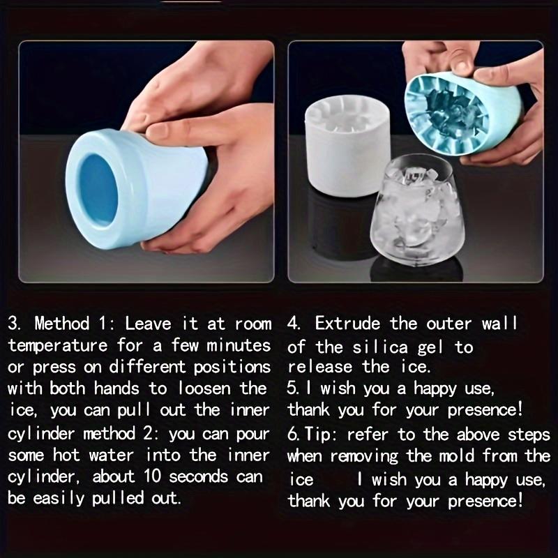 1pc-Cylinder Ice Tray Silicone Ice Cube Mold Silicone Ice Cube Cup Ice Storage Box Mini Cup Ice Bucket