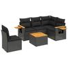 VidaXL Garden Lounge Set with Cushions 6 Pcs, Patio Sofas, Patio Furniture Set, Outdoor Furniture, Black 3226818