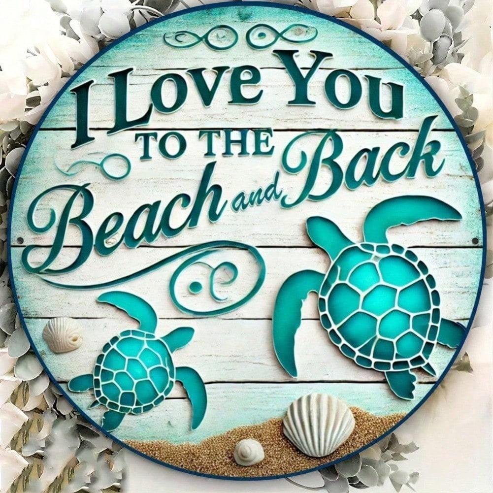 Retro Round Metal Sign for Shop Decor