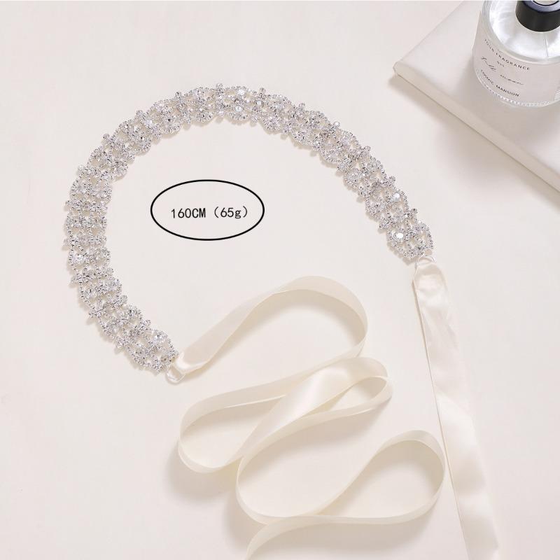 Heavy Metal Belt, Rhinestone Inlaid Girdle, Bridal Waist Chain, Decorative Skirt Streamer Style, Thick Style