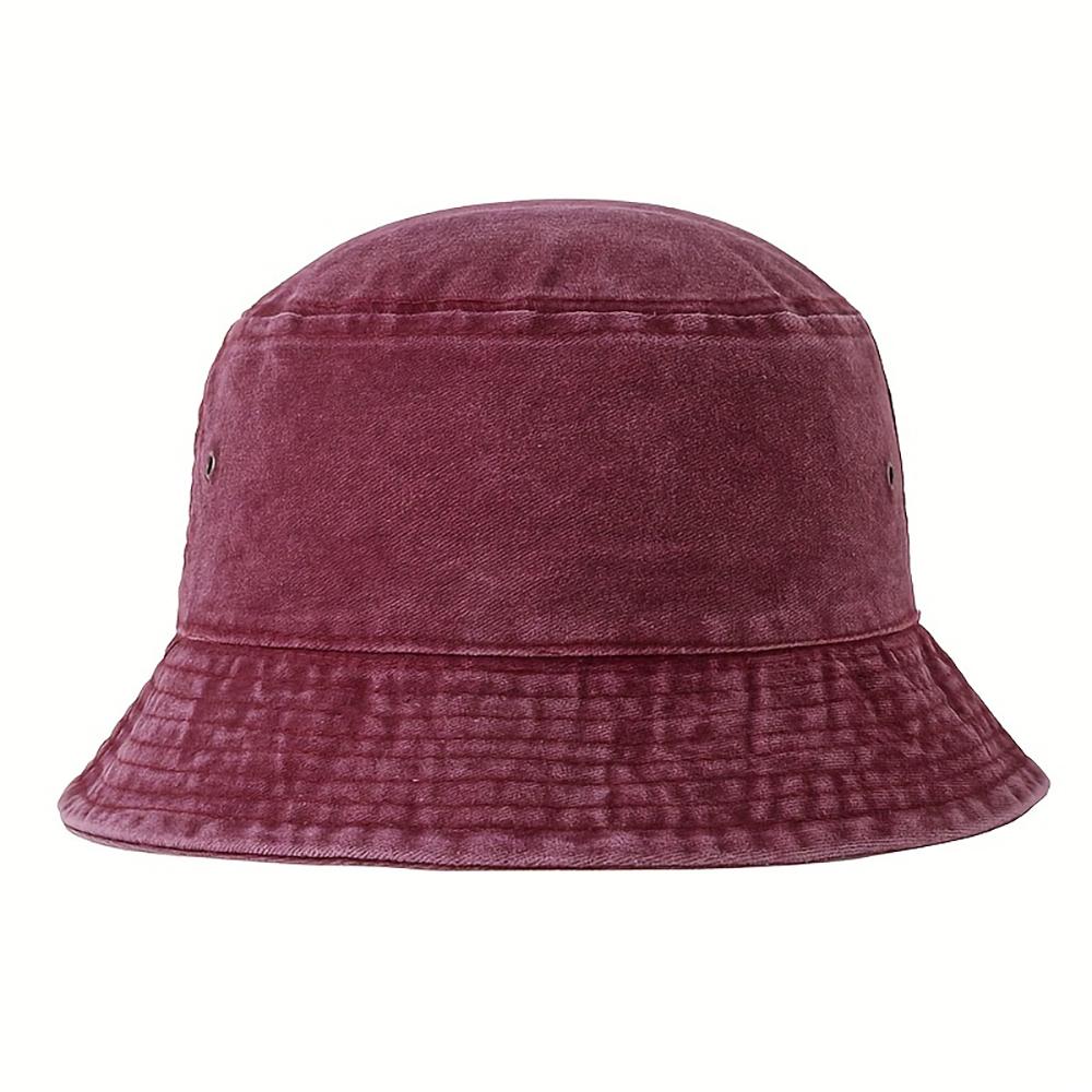 1pc 5 Color Sunshade Fisherman Hat Wide Brim Washed Denim Outdoor Sun Hat Flat Hat Suitable for Fishing Hiking Beach Sports