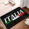 Italien Flagge Haustürmatte Anti-Rutsch Außenbereich Saugfähig Italienisch Stolz Fußmatte Garten Garage Eingang Teppich Teppich