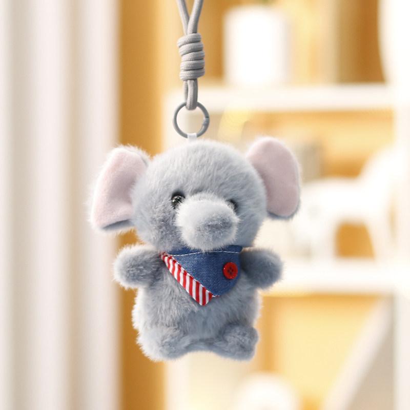 Plush Forest Animals Bunny Doll With Keychain For Childrens Gift And Bag Accessory
