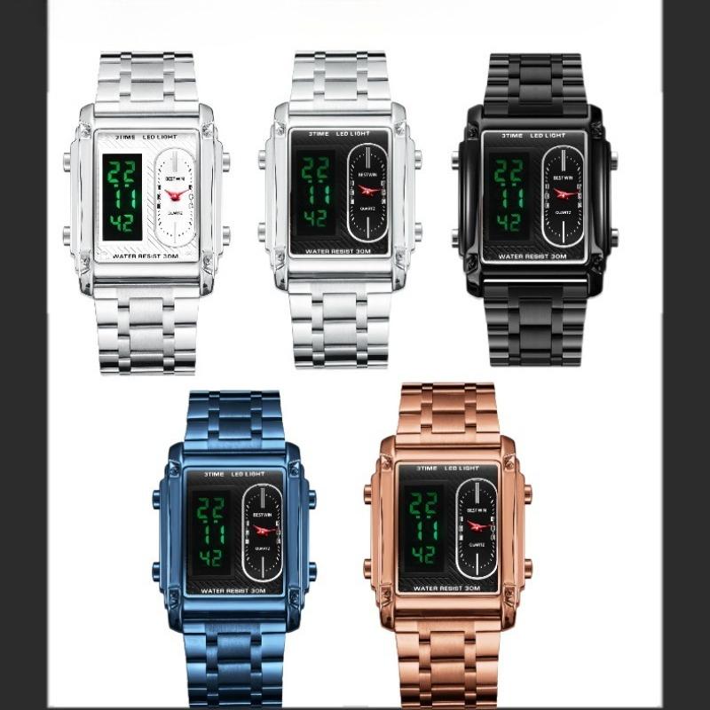 Квадратные Модные Часы Атмосферы Мужские Электронные Часы