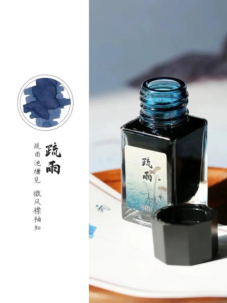 MAJOHN 18/50ml Fountain Pen Ink Cartridge Refill Various Color Glass Bottled Ink Refill Stationery Office School Ink Supplies