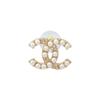 CHANEL Retro Three-dimensional Double C Shape Earrings Women's Gold