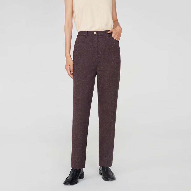 

Женские твидовые шерстяные брюки-сигареты OVV XL