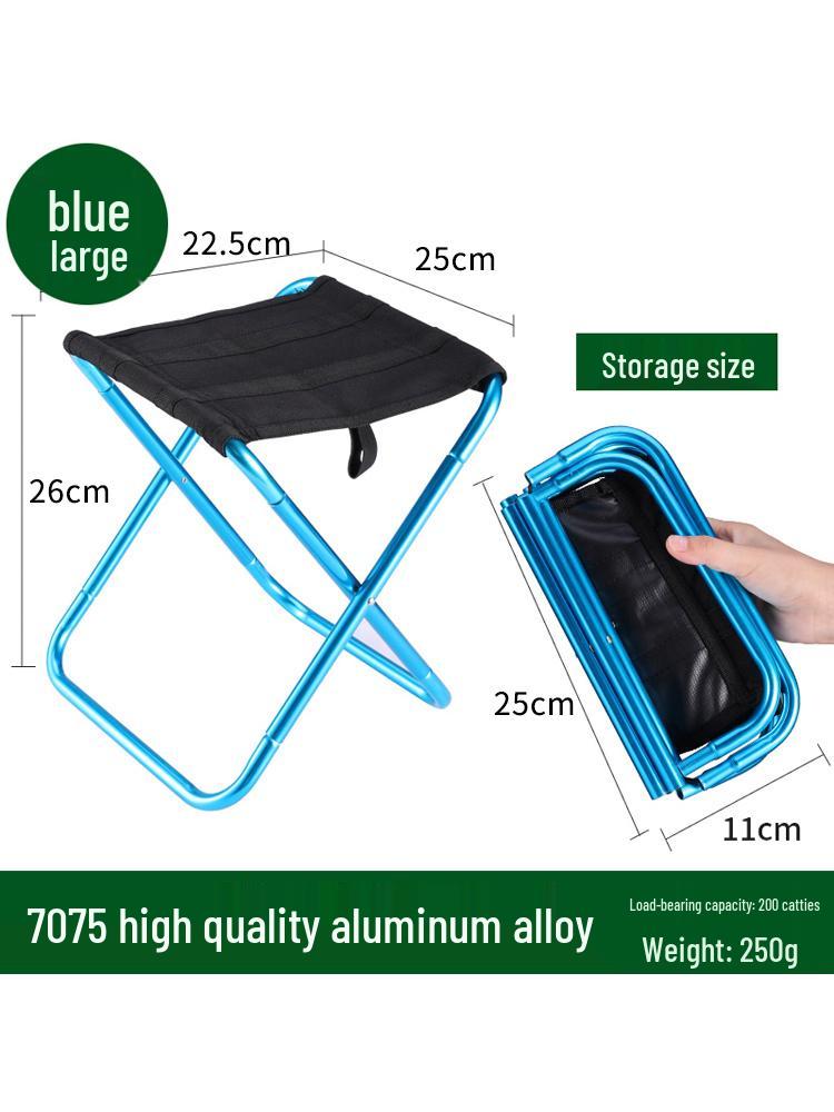 Compact Folding Outdoor Stool for Fishing, Travel, and Queuing