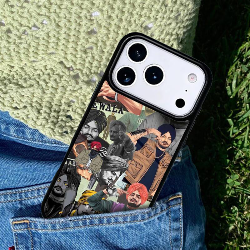 Sidhu Moose Wala Phone Case For iPhone 17 AIR 16 Pro Max 15 14 Pro 11 12 13 Shockproof Silicone Cover