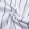 Nike New York Yankees Classic Logo Pattern Letter Vertical Stripe Embroidered Black Label V-Neck Short Sleeve Shirt Kids shirts White 3Z3B7ZWAB-NYY