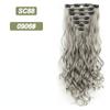 MISSQUEEN Long Wavy Ombre Hair Extensions 16 Hairpins Clipped In The Hair Extensions To Synthesize A Heat Resistant Thick Wig