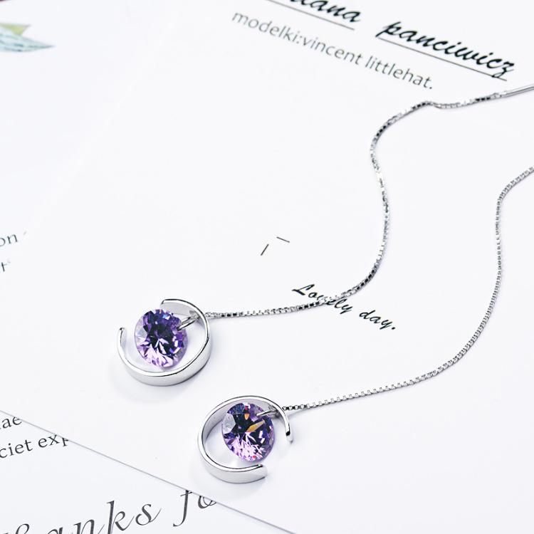 

Серьги-капельки из стерлингового серебра S925 пробы, элегантные и щедрые, гипоаллергенные серебряные украшения 925