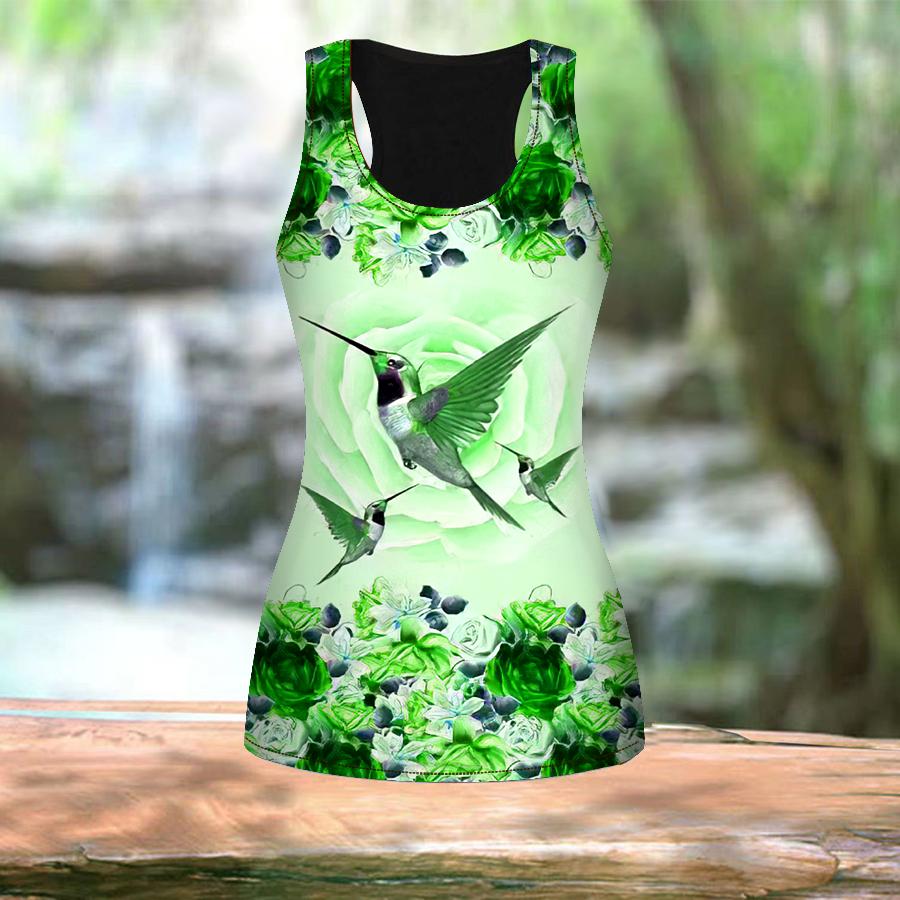 3D розовая роза с птичьим принтом для женщин для тренировок — фото 4