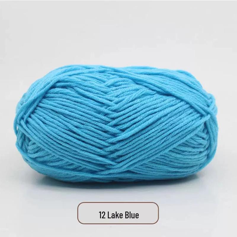 Milk Cotton Yarn Pack for DIY: Medium-Thick Scarf, Crochet Slippers, Handmade Knitting Bags