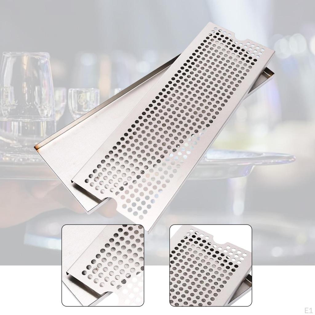 Beer Drip Tray for Beverage Drink Dispenser Rectangular Drain 304 Stainless Steel Club Home