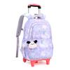 Zaino Scolastico per Bambini con Ruote Borse per Studenti per Ragazze Borsa Trolley Cartella Carina Zaino con Ruote Bambina Ragazze