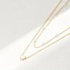 Retro Pearl Heart Pendant Necklace - Layered Alloy Chain for Women, European & American Style